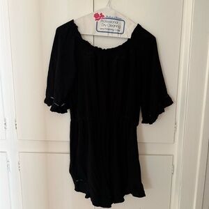 Cotton on Black Off-Shoulder Romper
